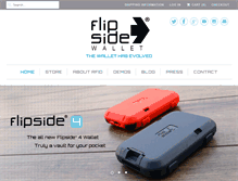 Tablet Screenshot of flipsidewallet.com